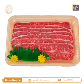 Lõi vai bò Úc Chilled cắt lát mỏng 225g