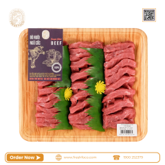 Đùi gọ bò Úc Chilled cắt dây nướng BBQ 300g