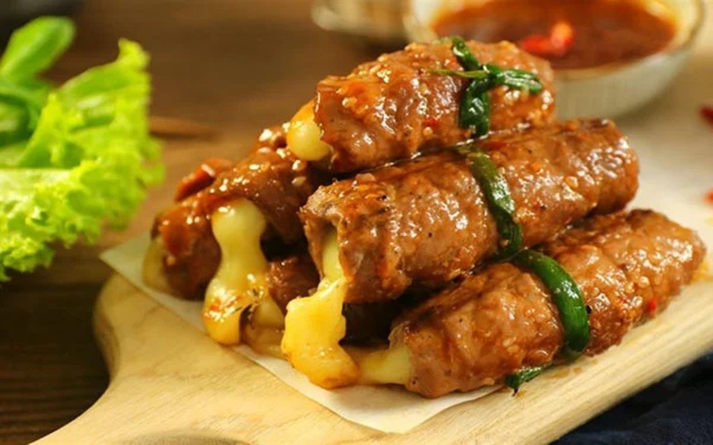 Cách chiên bò cuộn không cháy - không ra nước